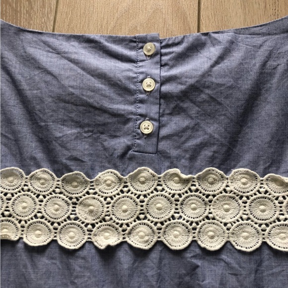 Banana Republic Blue Lace Detailed Top - Picture 6 of 12